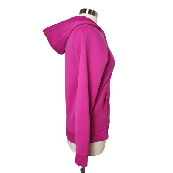 Under Armour Women's UA Hooded Jacket Semi-Fitted Medium Pink Fuchsia - Picture 6 of 7